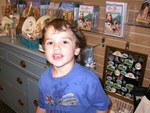 We've arrived in Walnut Grove, MN.  Peter is enjoying himself in the store that you pass through to get into the museum.  