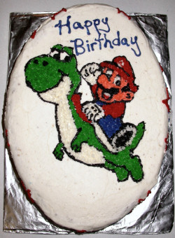 Mario Birthday Cake on Super Mario Birthday Cake