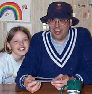 Richard on his birthday, sporting his
newly acquired CBC bucket hat